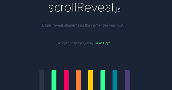 scrollreveal javascript js library