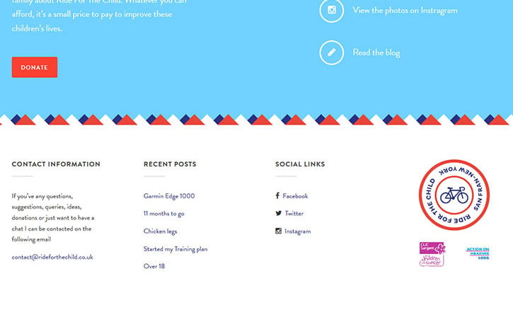 Designing a Website Footer