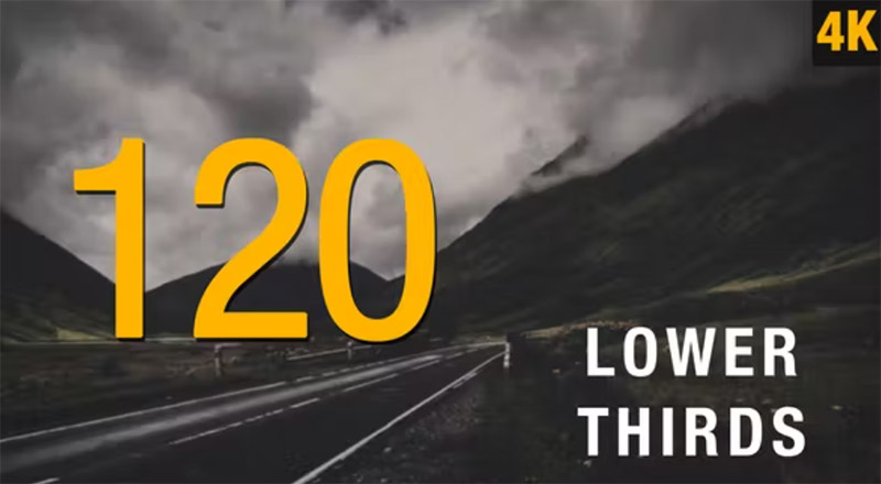 120 Lower Thirds Templates for After Effects