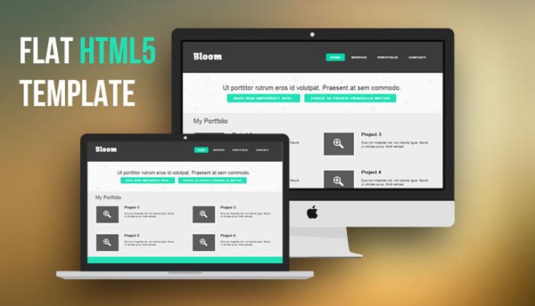 Free Flat HTML5 Website Template