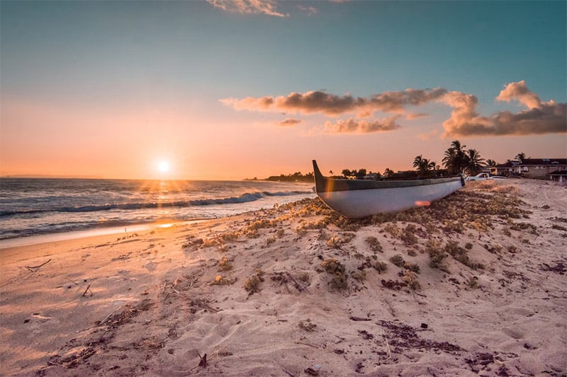 Canoe on the Beach