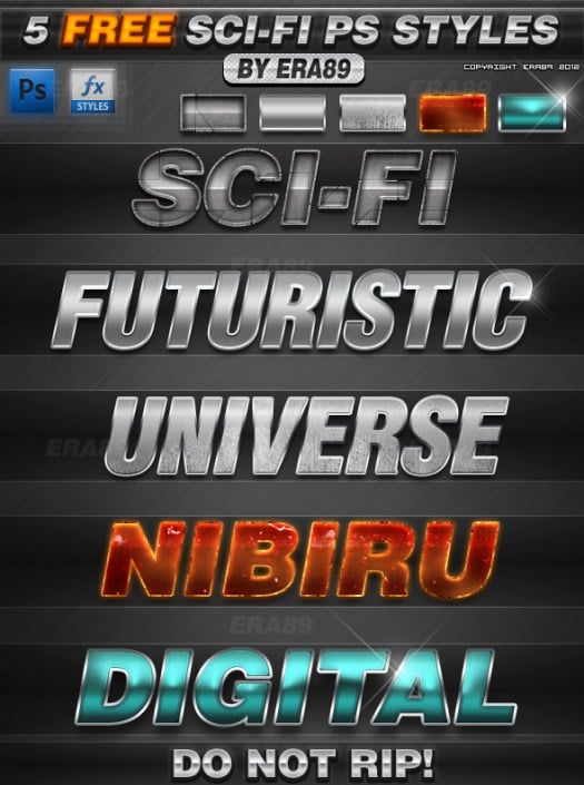 Sci-Fi Photoshop Styles