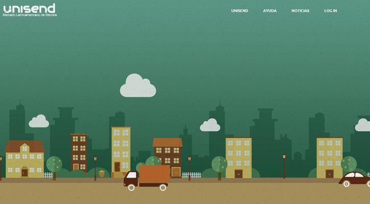 unisend bitcoins website parallax