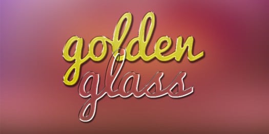 Gold and Glass Text Effects