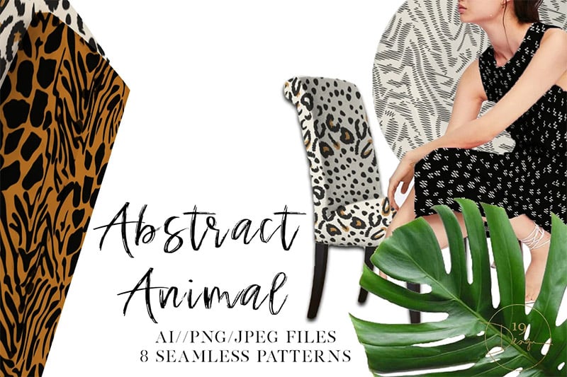 Abstract Animal Seamless Patterns