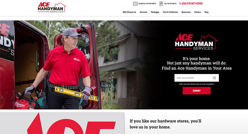 Ace Handyman Website