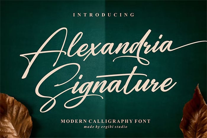 Alexandria Signature Font