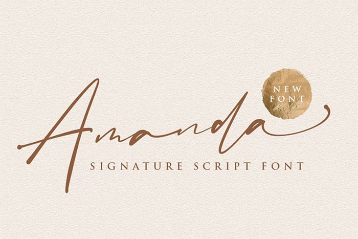 Amanda Signature Font