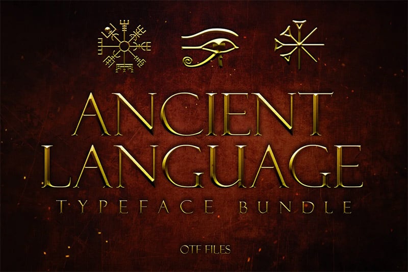 Ancient Language Typeface Bundle