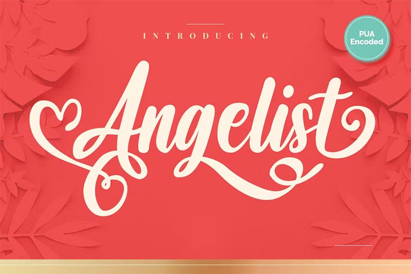 Angelist - Heart Fonts