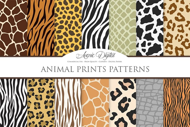 Animal Print Vector Patterns