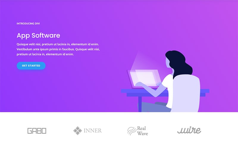 App Software - Divi Template Pack