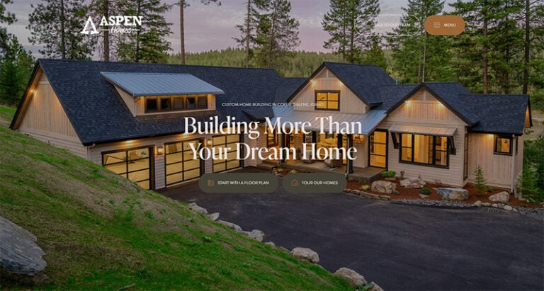 Aspen Home Builder Website