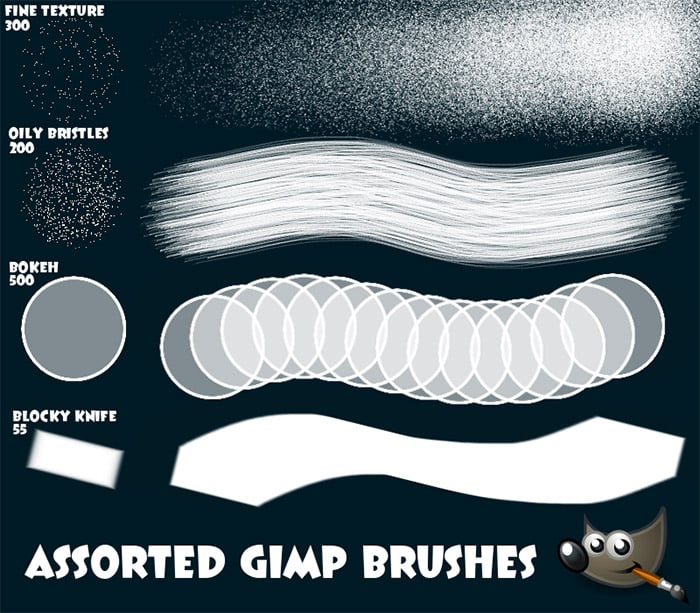 Assorted GIMP Brushes