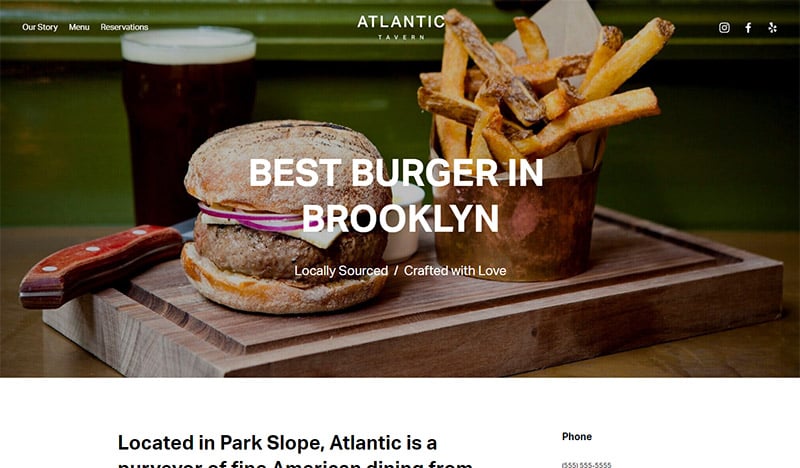 Best Squarespace Templates - Atlantic