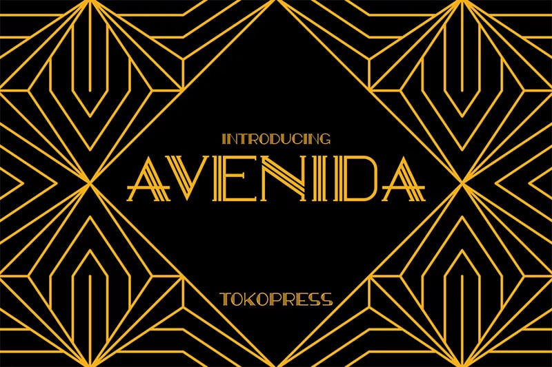 Art Deco Fonts - Avenida