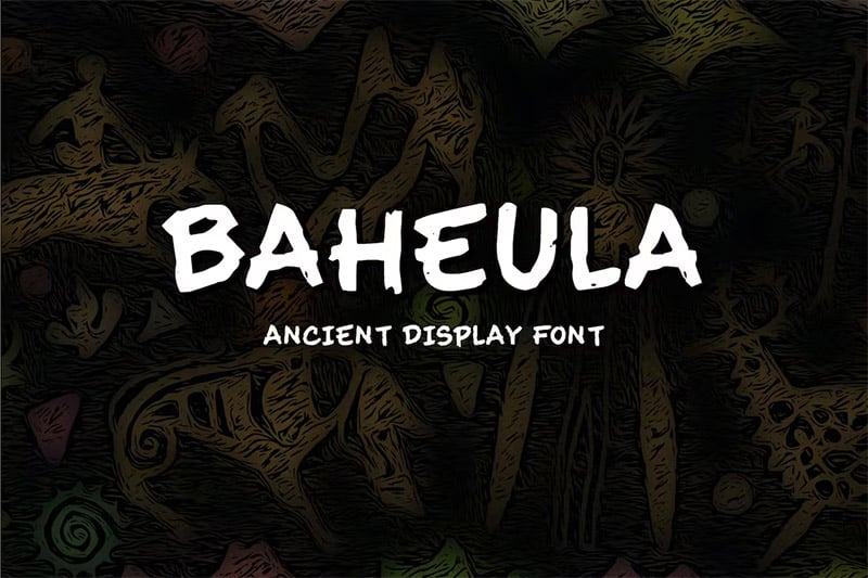 Baheula - Ancient Display Font