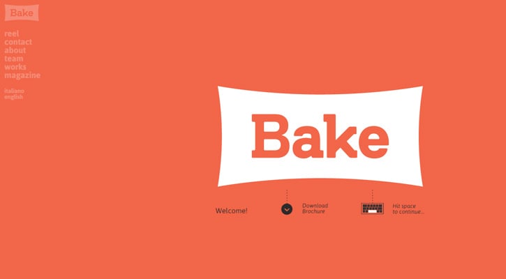 Bake Agency Website with Parallax Scrolling Effects