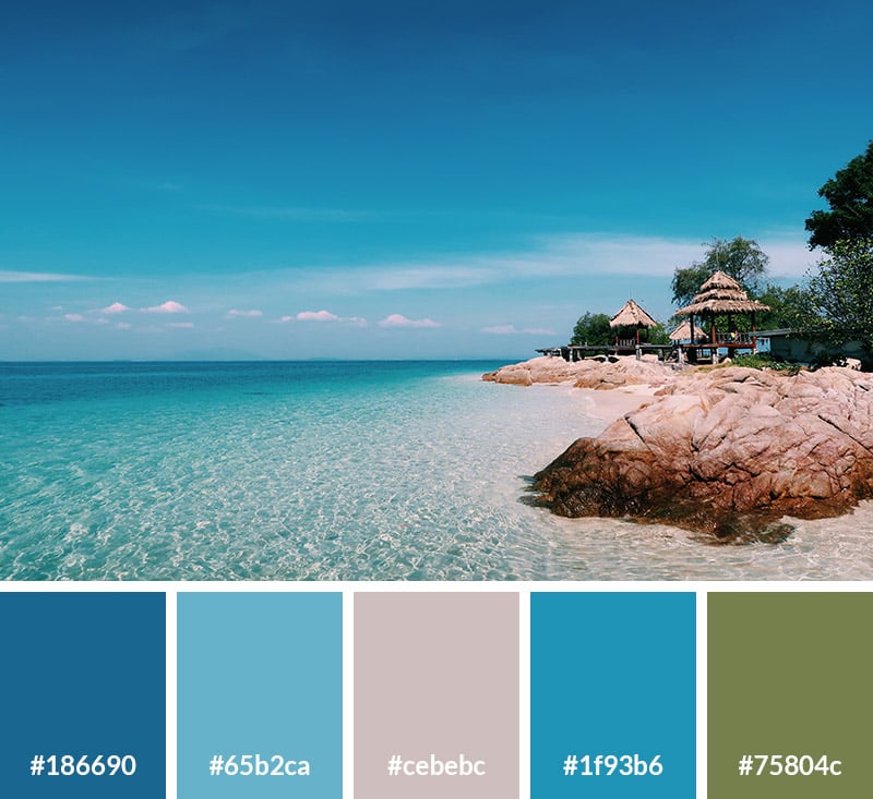 Sky and Sea Color Palette