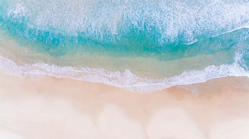 Summer wallpaper - Beach from Above