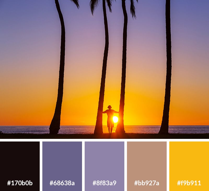 Beach Sunset Color Palette