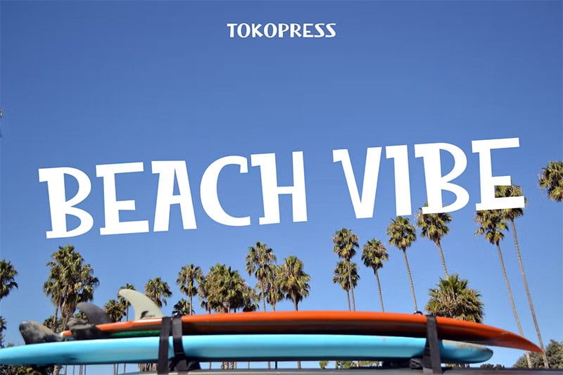 Beach Vibe - Summer Font