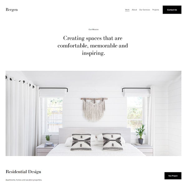 Bergen Squarespace Template