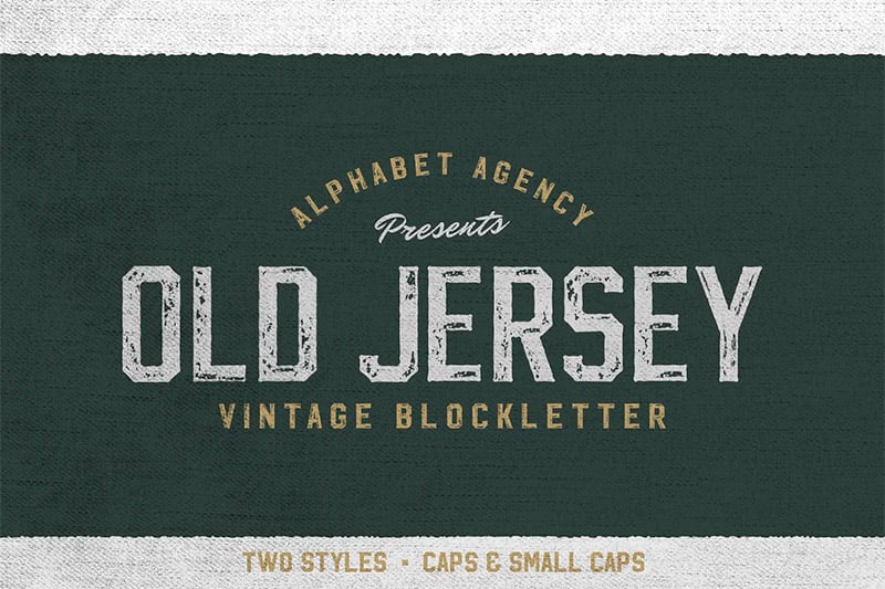 Best Block Letter Fonts - Old Jersey