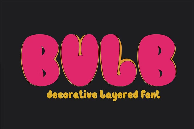 Best Bubble Fonts - Bulb