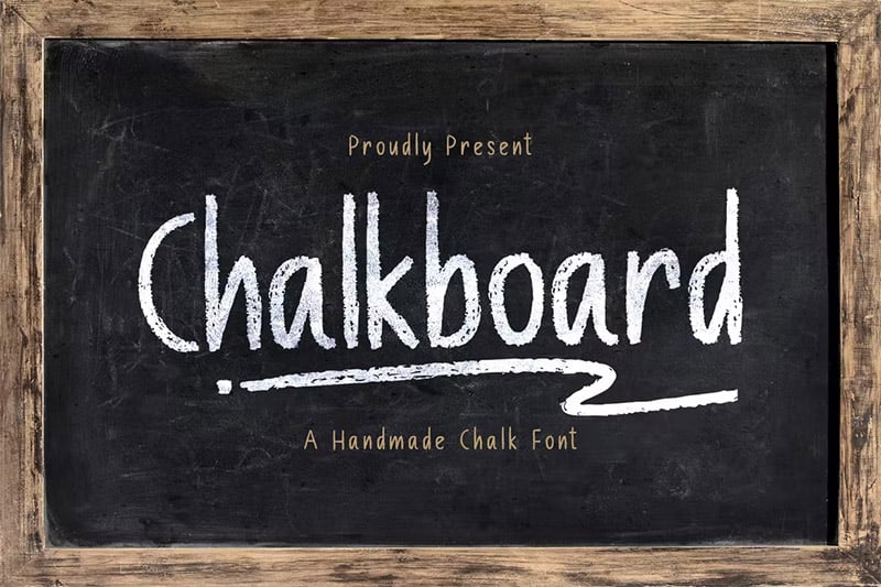 Best Chalk Fonts - Chalkboard