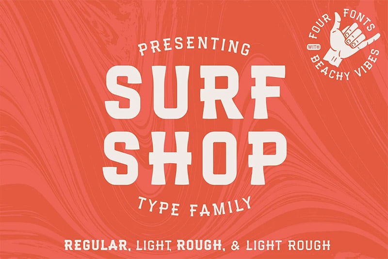 Best Hawaiian Fonts - Surf Shop