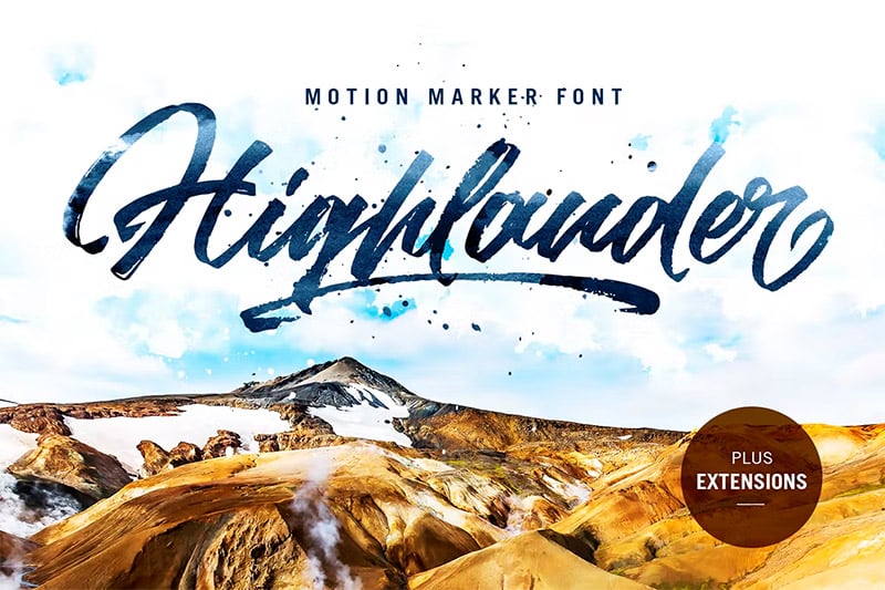 Best Marker Fonts - Highlander