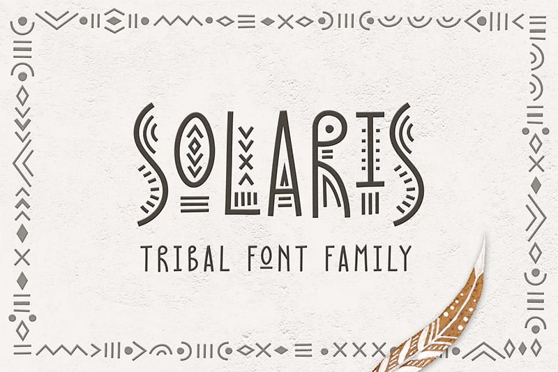 Best Tribal Fonts - Solaris