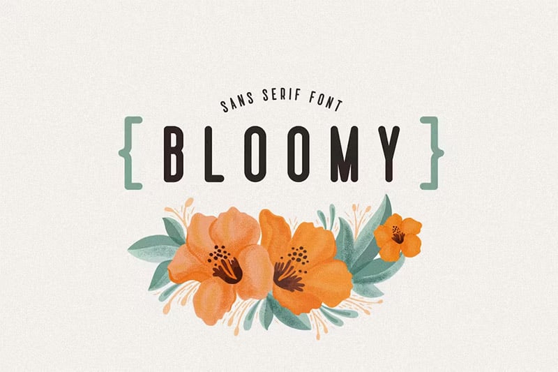 Bloomy - Sans Serif Cricut Font