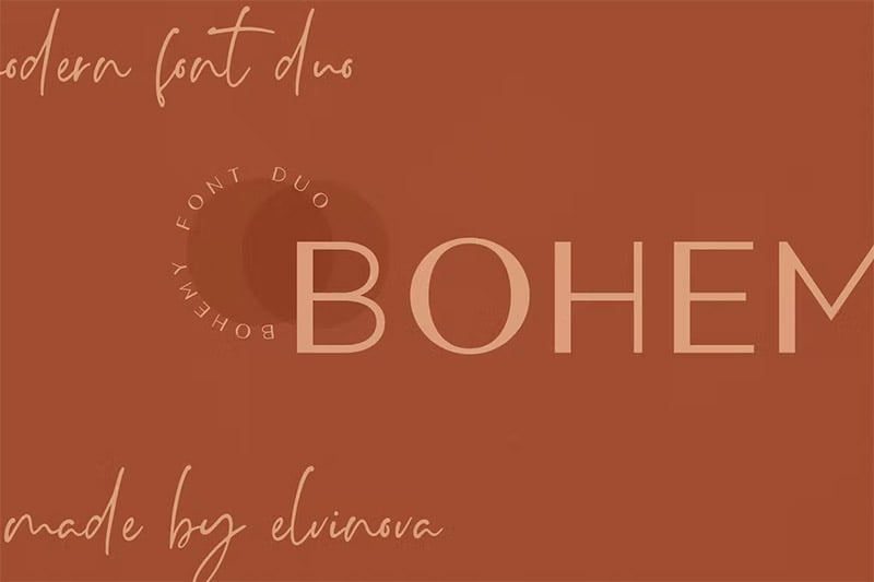 Bohemy Font Duo