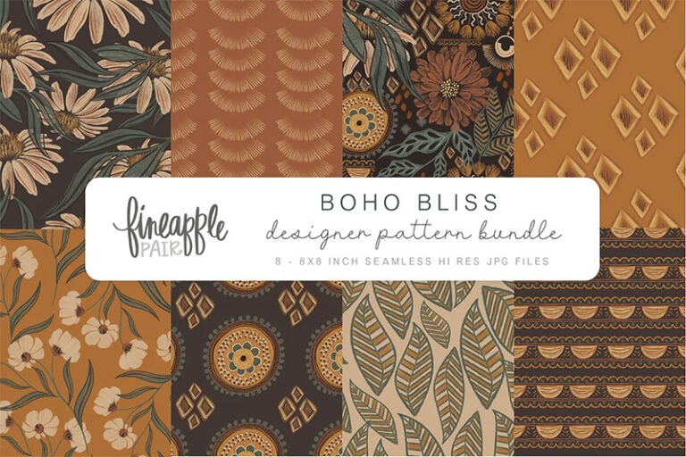 850+ Boho Backgrounds and Patterns for Your Designs