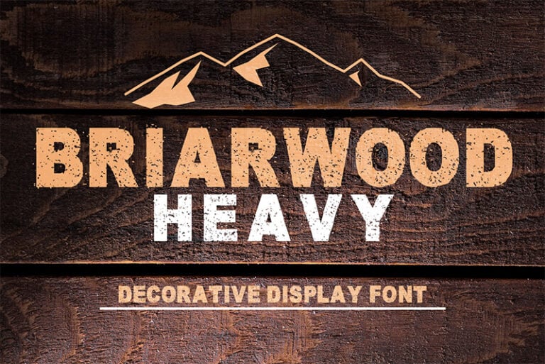 Briarwood Heavy – Free Textured Font