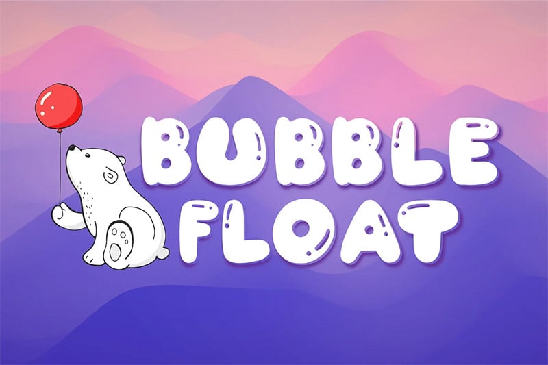 Bubble Float Font