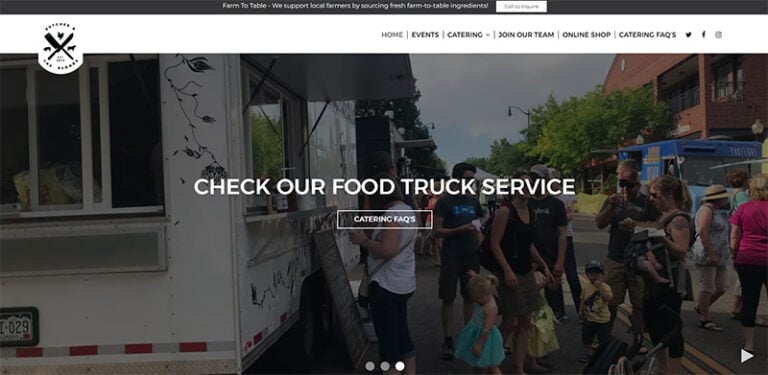 Butcher and the Blonde Food Truck Website