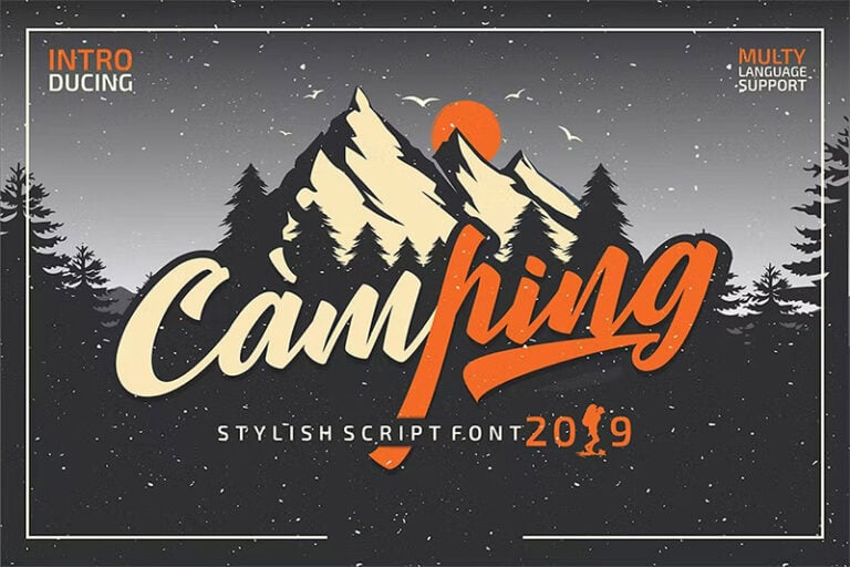 30 Best Camping Fonts for Nature-Themed Designs