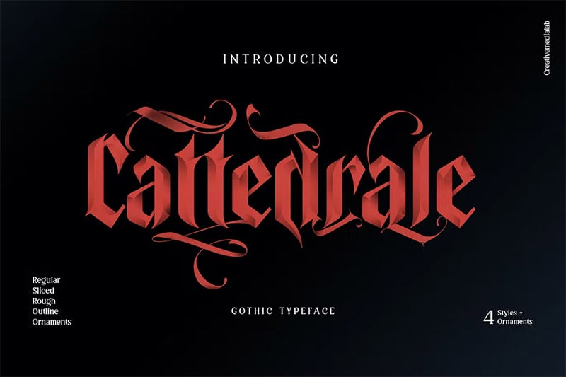 Cattedrale - Newspaper Title Font