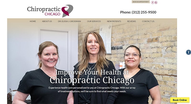 Chiropractic Chicago Website