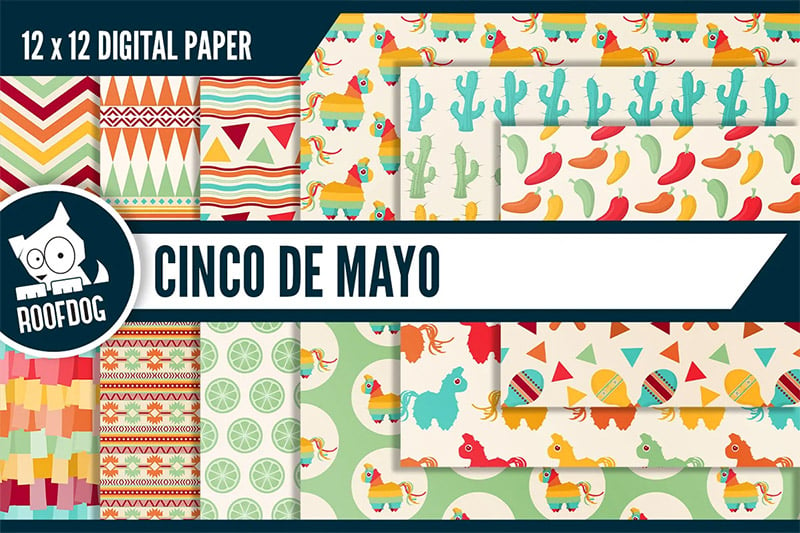 Cinco de Mayo Digital Papers