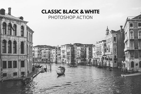 Classic Black & White Photoshop Action