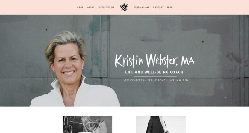 Coach Websites - Kristin Webster, MA