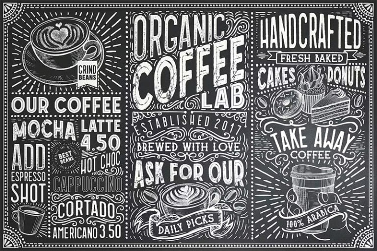 27 Stylish Coffee-Inspired Fonts