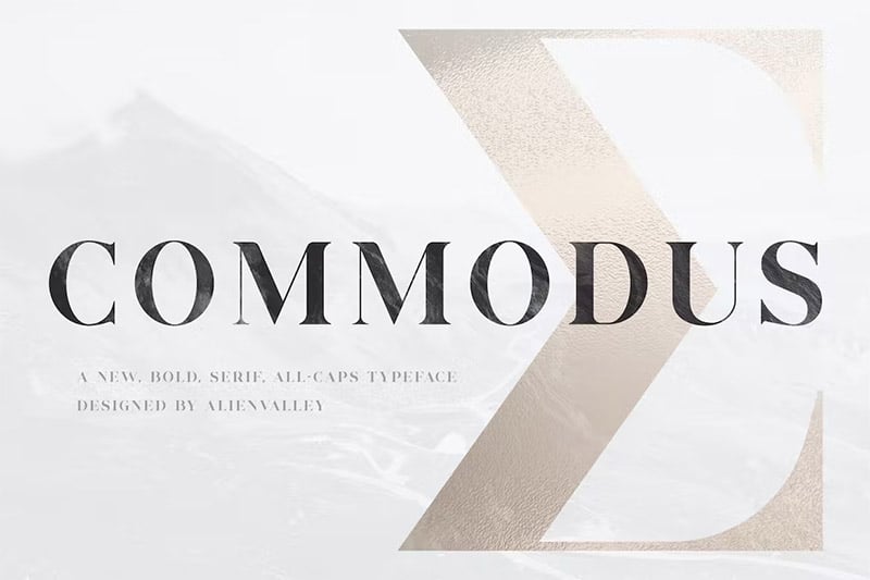 Commodus - All-Caps Serif