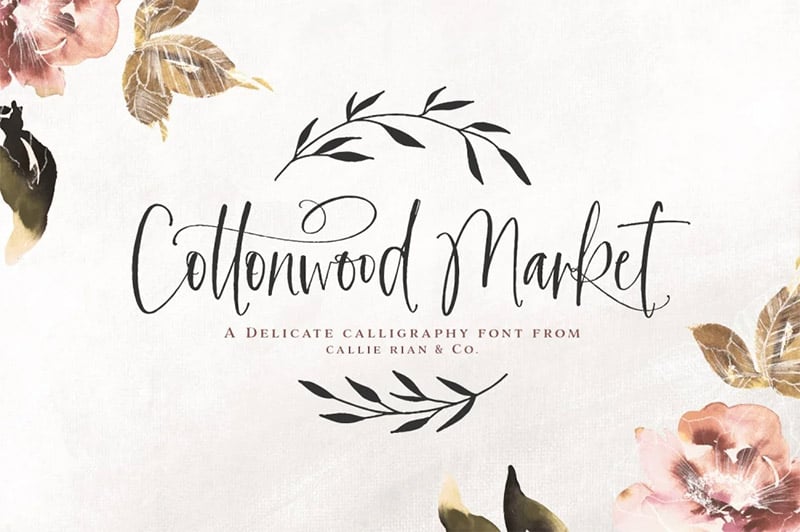 Cottonwood Market - Calligraphy Type