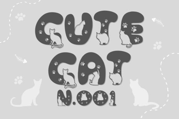 Cute Cat N.001 Font