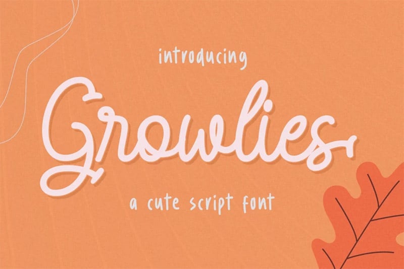 Cute Fonts - Growlies